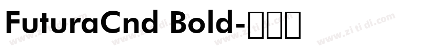 FuturaCnd Bold字体转换